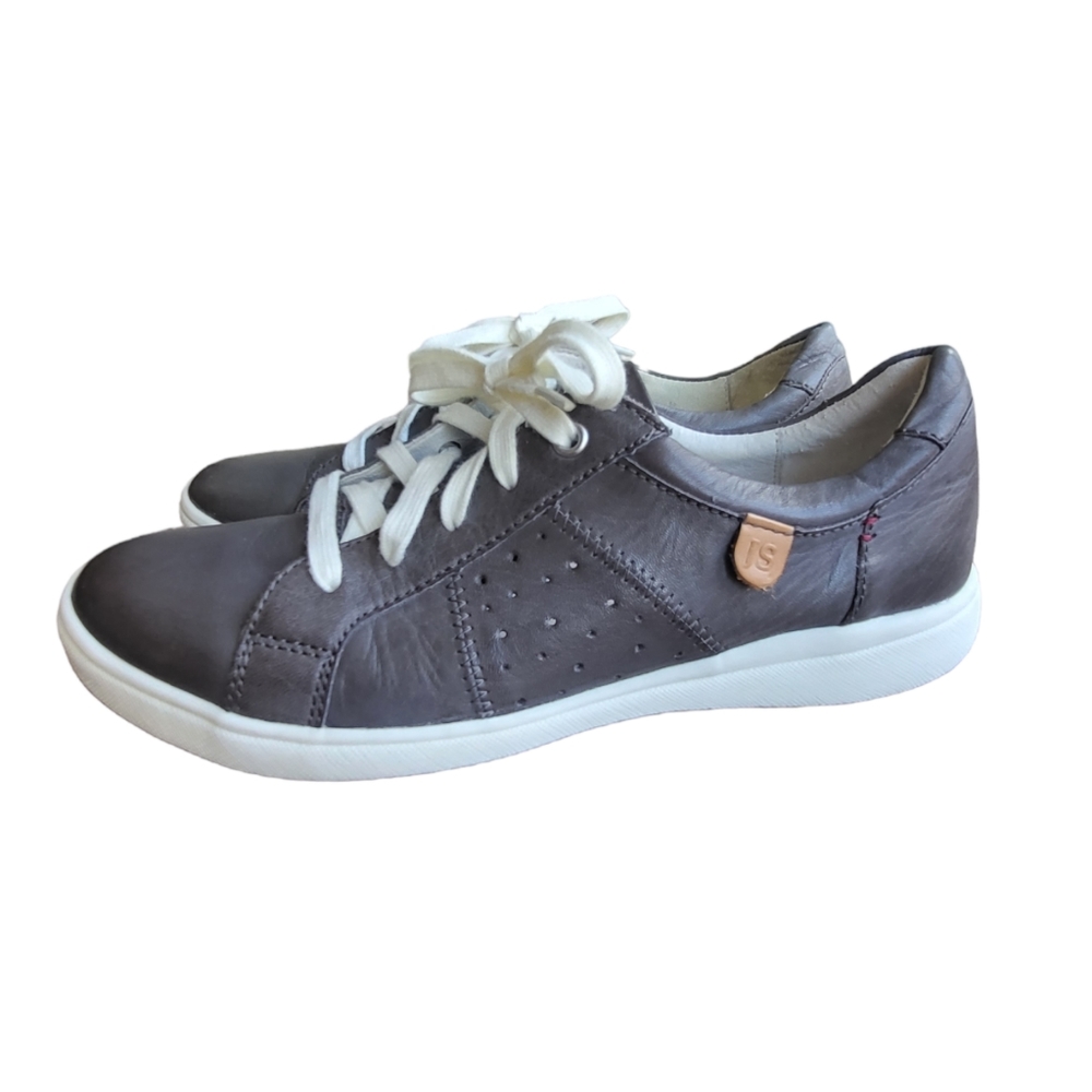 Josef Seibel Caren 01 Leather Grey Sneakers women's size 6.5